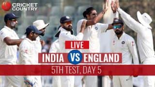 Live Cricket Score, India vs England, 5th Test, Day 5 at Chennai; India win by an innings and 75 runs